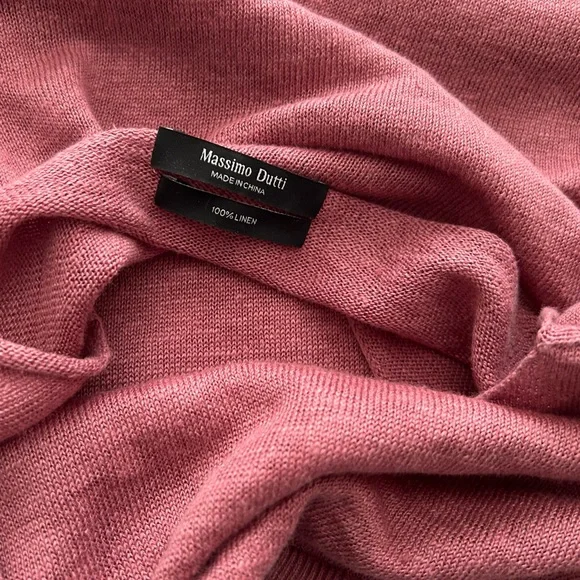 Massimo Dutti Linen Slub-Knit Sweater - Picture 2 of 10